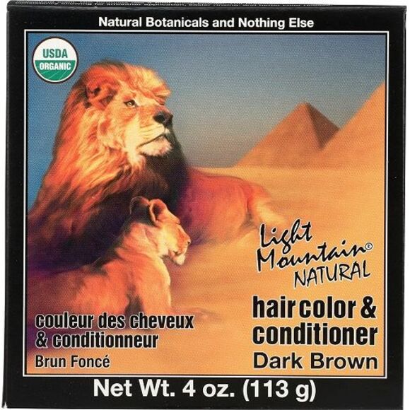 Light Mountain Natural Hair Color and Conditioner Dark Brown - Picture 2 of 3